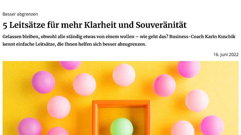 Vorschaubild von dem Artikel über Karin Kuschik aus der Zeitschrift Impulse